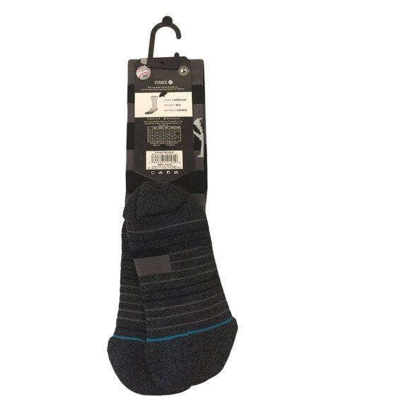Stance Men's Medium 6-8.5 Yankees Nightshade Crew Socks Gray Black - Picture 3 of 3